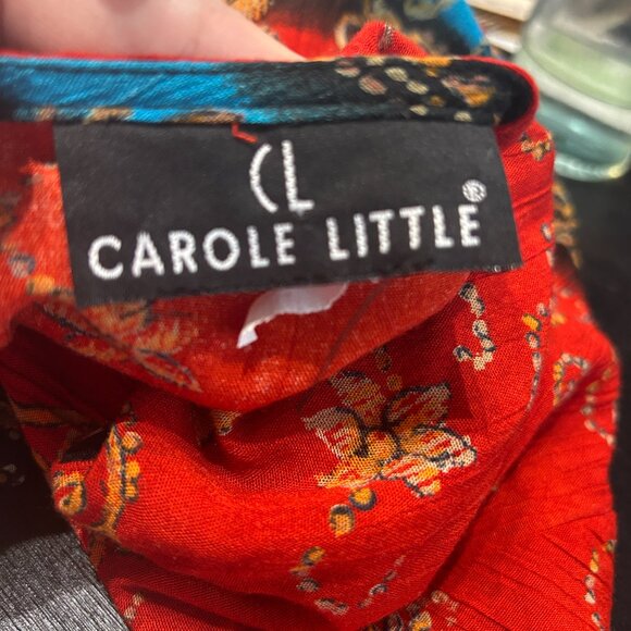 Vtg Carole Little Jacket • Women’s 10 • Beaded Colorblock Boho Hippie Designer - Picture 7 of 7